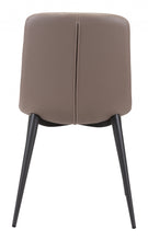 Set Of 2 Walnut Solid Back Dining Chairs