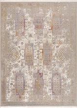 2’ x 10’ Beige Faded Tribal Motifs Runner Rug