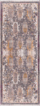 2’ x 10’ Gray Faded Tribal Motifs Runner Rug