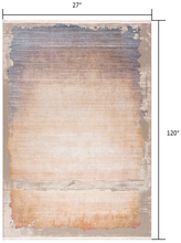 Beige Faded Sunset Runner Rug - 2’ x 10’
