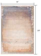 Beige Faded Sunset Runner Rug - 2’ x 10’