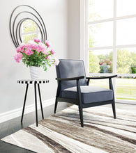 Gray Velvet And Black Arm Chair 32