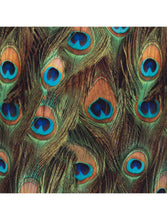 Gold Velvet Peacock Print Side Chair 26