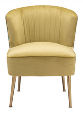 Gold Velvet Peacock Print Side Chair 26