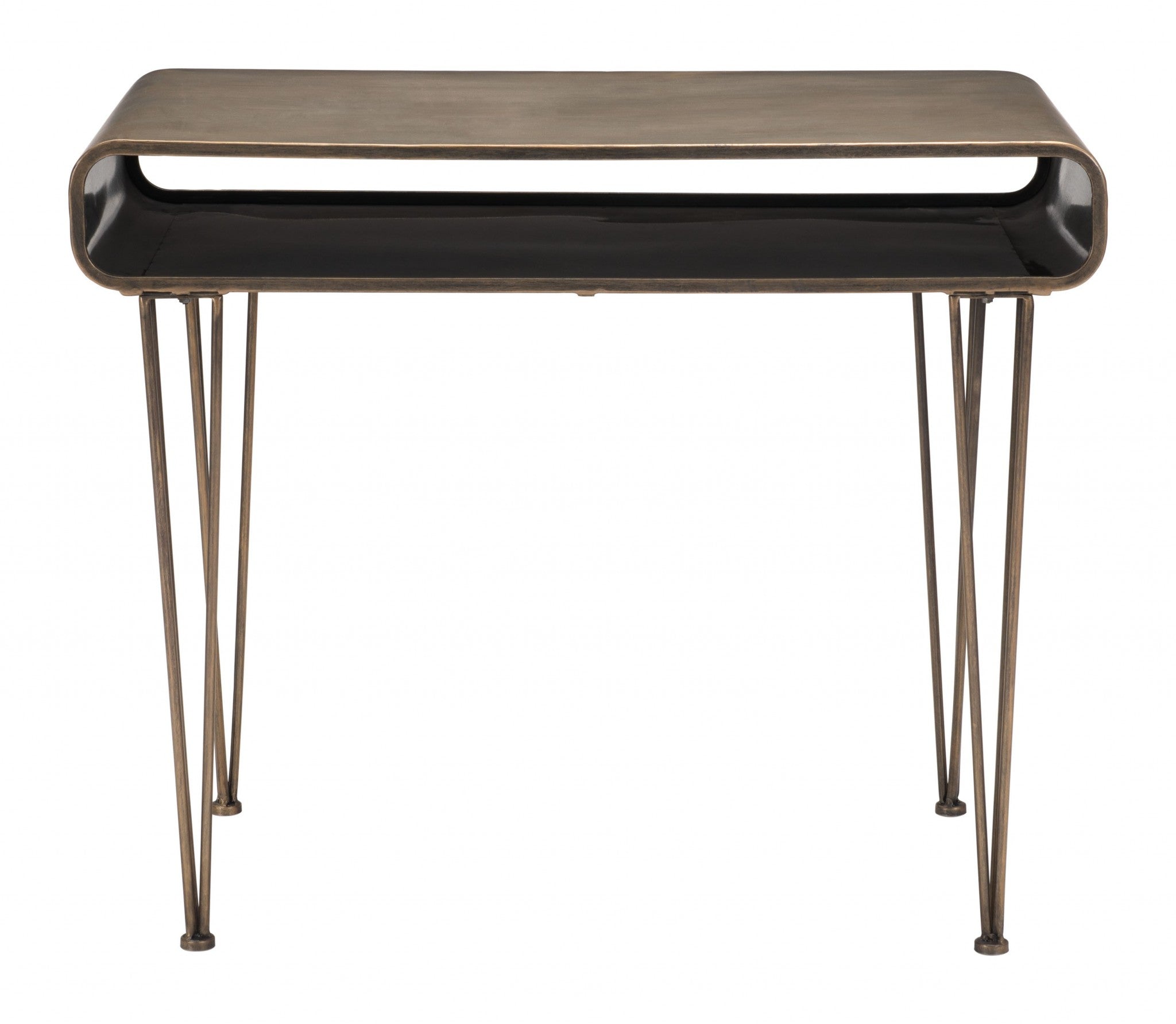 Modern Retro Gold Desk