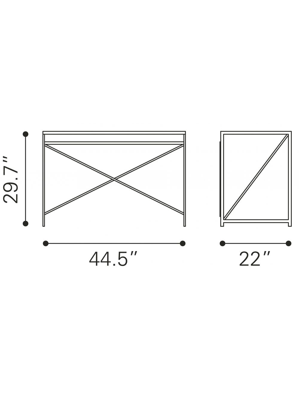 Light Natural Wood and Black Table Desk