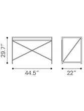 Light Natural Wood and Black Table Desk