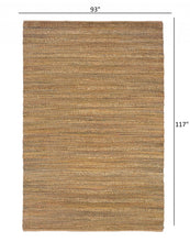 8’ x 10’ Brown Braided Jute Area Rug