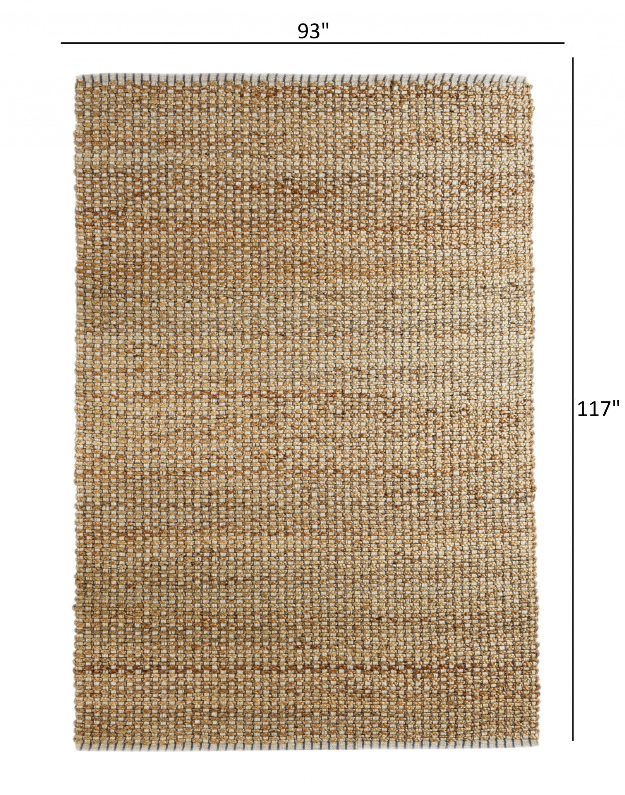 5’ x 8’ Natural Braided Jute Area Rug