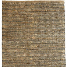 5’ x 8’ Gray and Natural Braided Striped Area Rug