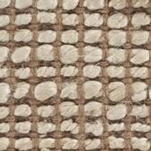 5’ x 8’ Tan and White Braid Border Area Rug