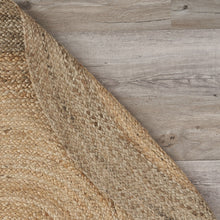 7’ Natural Toned Oval Shaped Area Rug