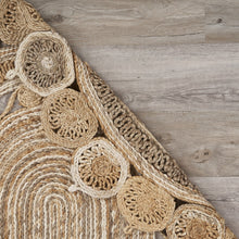 7’ Oval Shaped Natural Toned Area Rug