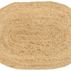 2’ x 3’ Soft Beige Braided Scatter Rug