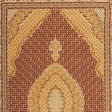 2’ x 10’ Red and Beige Medallion Runner Rug