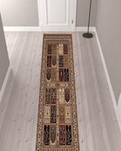 Cream Traditional Decorative Runner Rug - 2’ x 10’