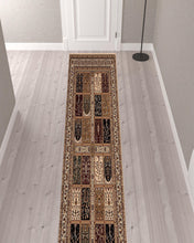 Cream Traditional Decorative Runner Rug - 2’ x 10’