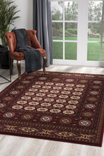 3’ x 10’ Red Eclectic Geometric Pattern Runner Rug