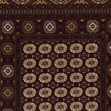 3’ x 10’ Red Eclectic Geometric Pattern Runner Rug