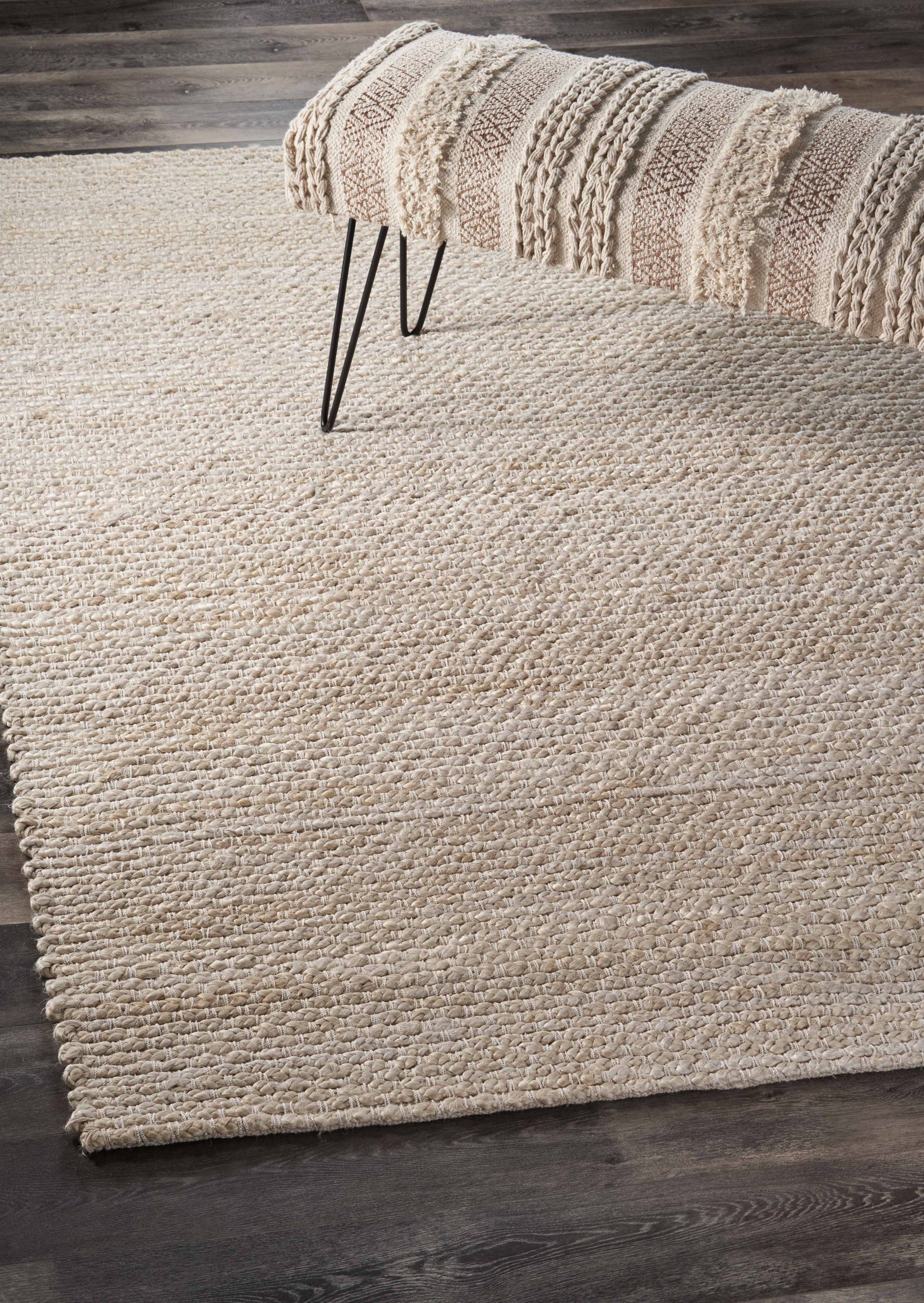 5’ x 8’ Natural Bleached Contemporary Area Rug