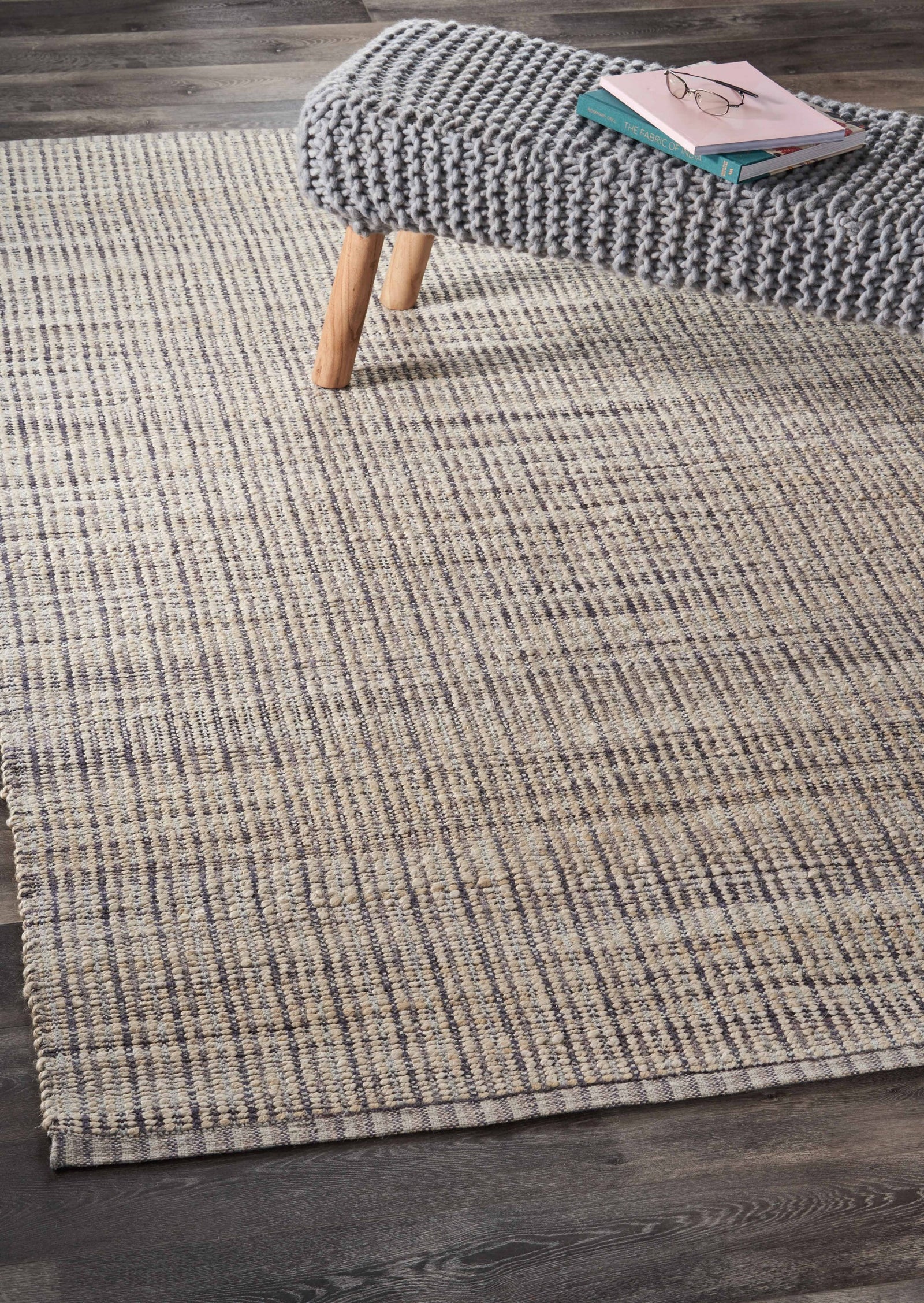 5’ x 8’ Brown and Beige Toned Jute Area Rug