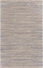 5’ x 8’ Blue and Cream Braided Jute Area Rug