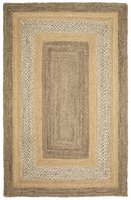 4’ x 6’ Tan and Beige Bordered Area Rug