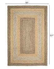 4’ x 6’ Tan and Beige Bordered Area Rug