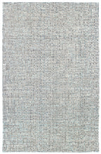 8’ x 10’ Navy and Ivory Grids Area Rug