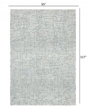 5’ x 8’ Tan and Ivory Grid Area Rug