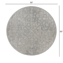 3’ x 5’ Gray Floral Finesse Area Rug