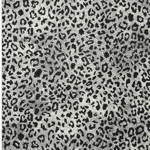 8’ x 10’ Black and Gray Cheetah Print Area Rug