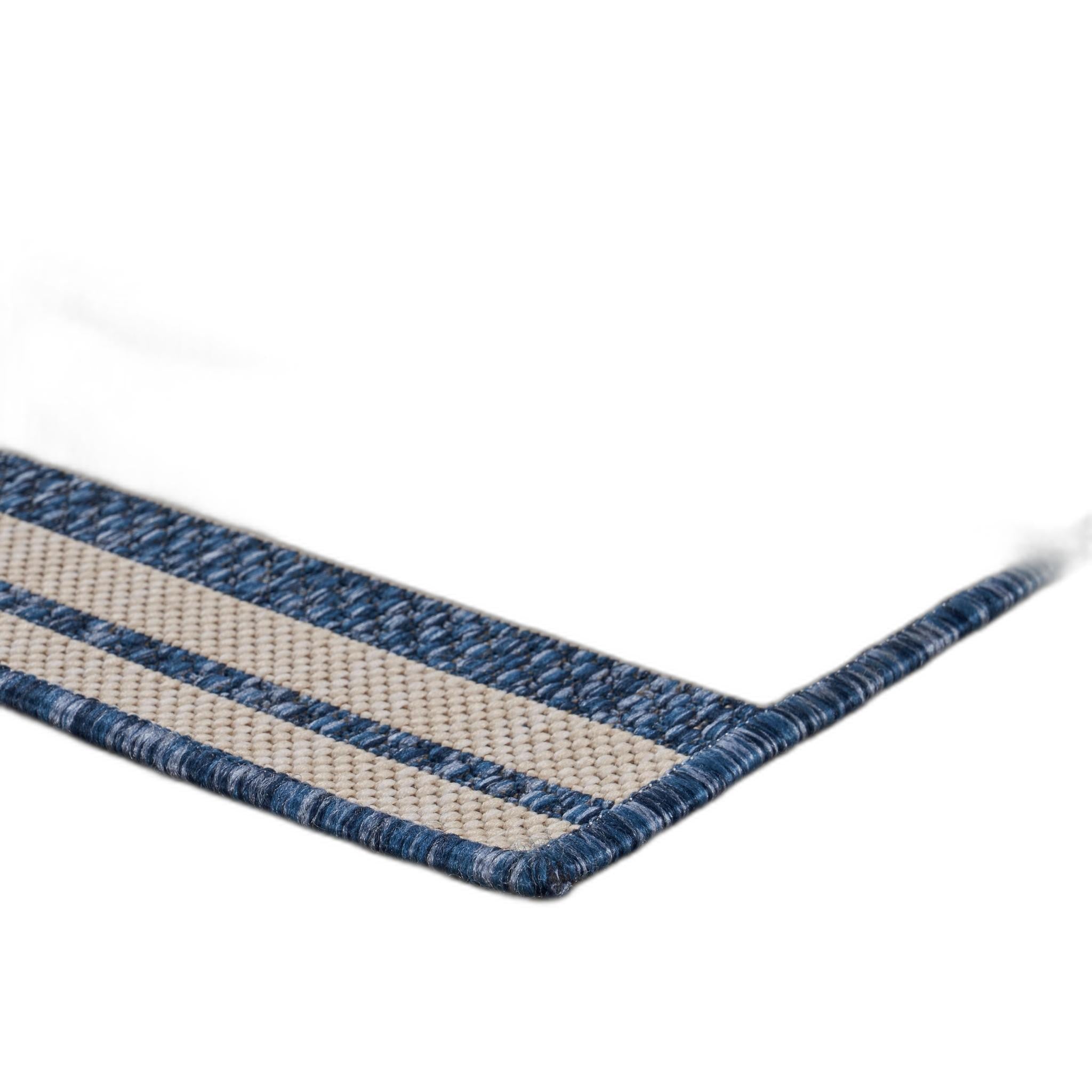 8? X 10? Blue/White Indoor Outdoor Area Rug