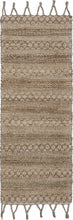 3’ x 4’ Tan Bohemian Tasseled Area Rug