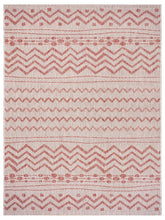 2? X 3? Beige / Red Indoor Outdoor Area Rug