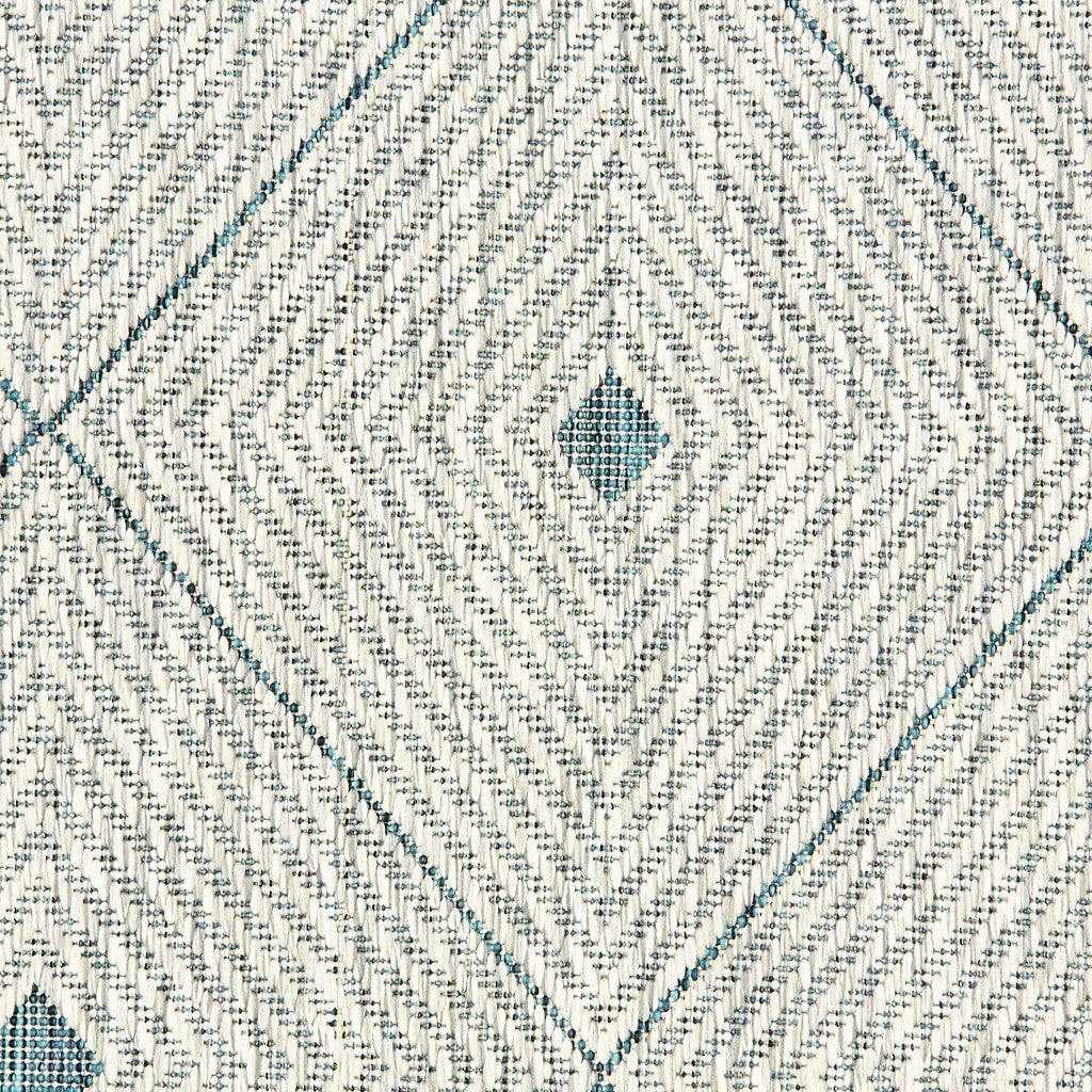 2? X 3? Blue / Gray Indoor Outdoor Area Rug