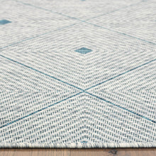 2? X 3? Blue / Gray Indoor Outdoor Area Rug