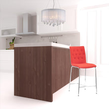 兩張 39 英寸帶腳踏板橘子低背椅一套