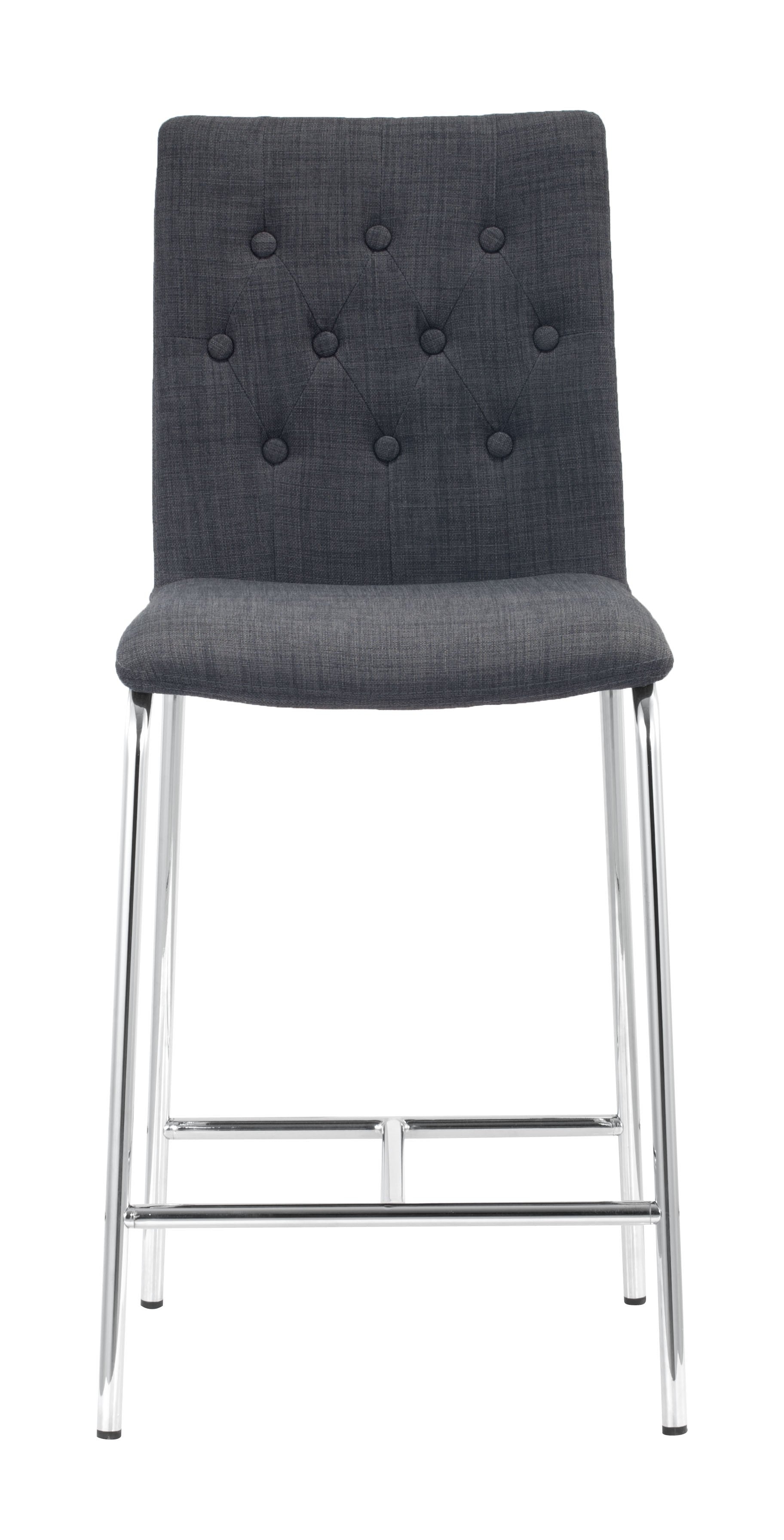 兩把 39 英寸石墨低背椅（帶腳踏板）