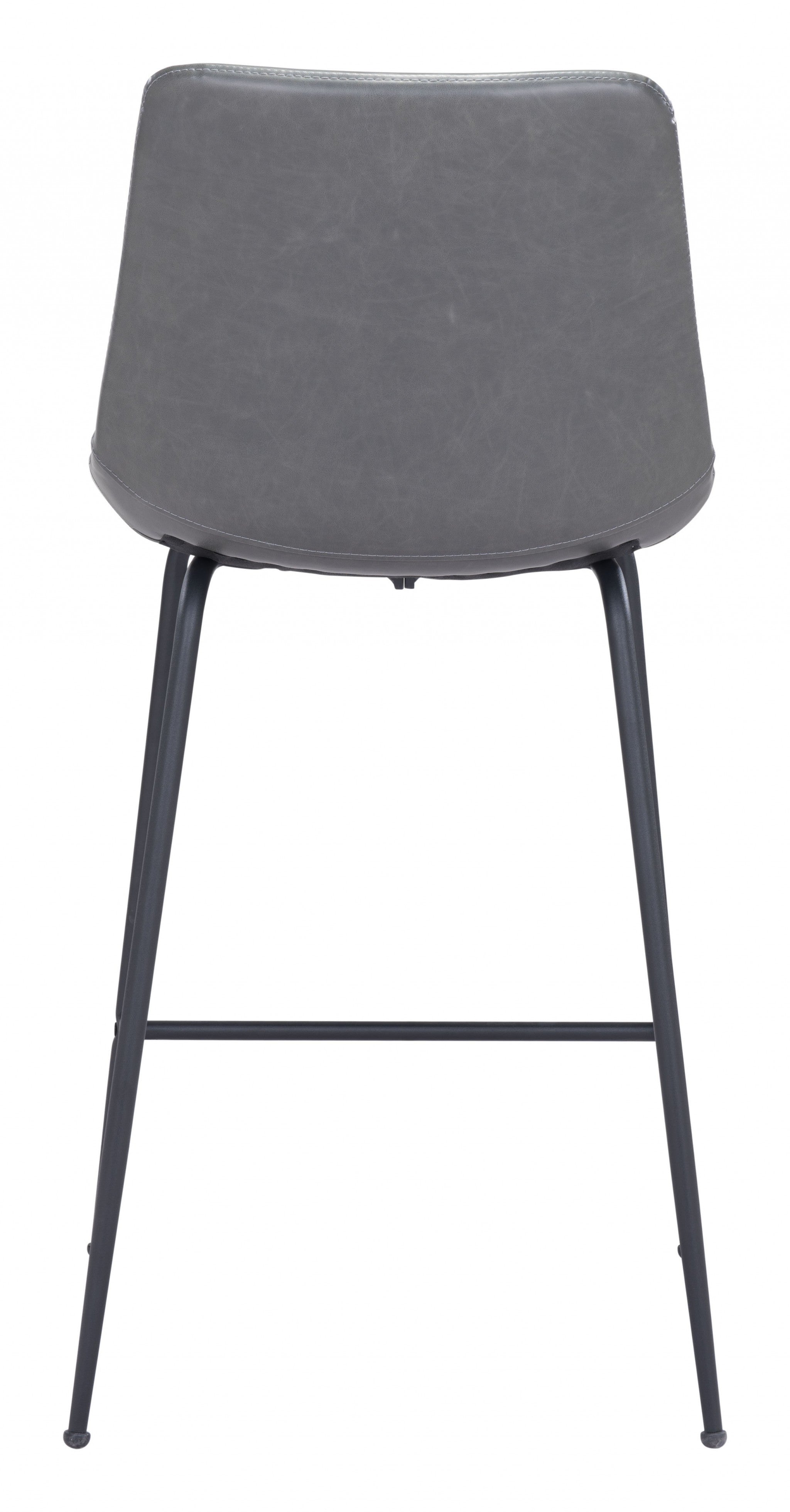 Gray and Black Top Shelf Modern Rugged Counter Chair