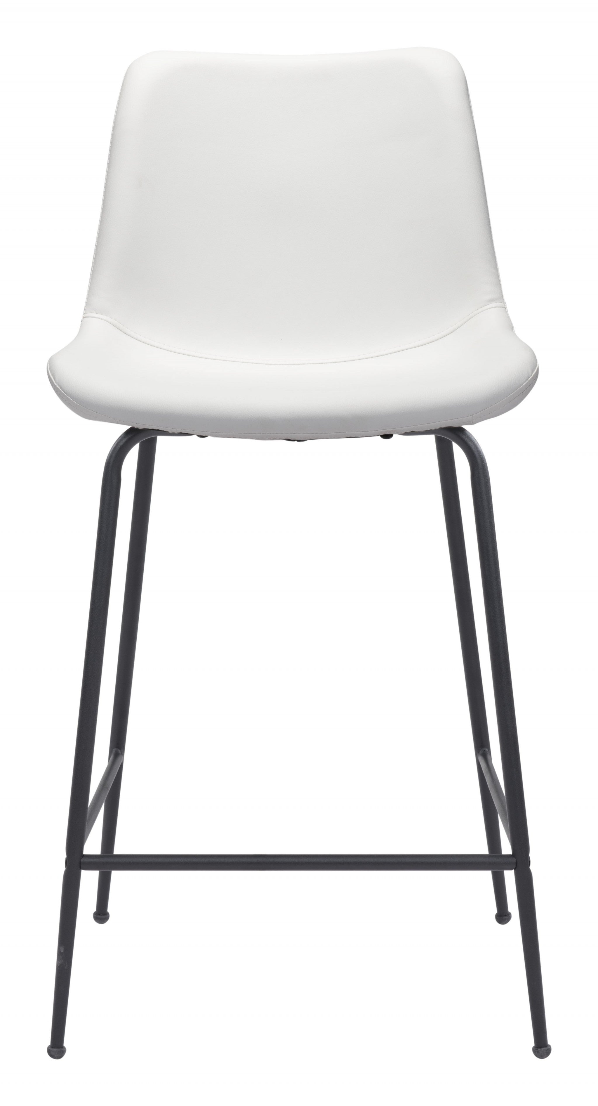 White and Black Top Shelf Modern Rugged Counter Chair