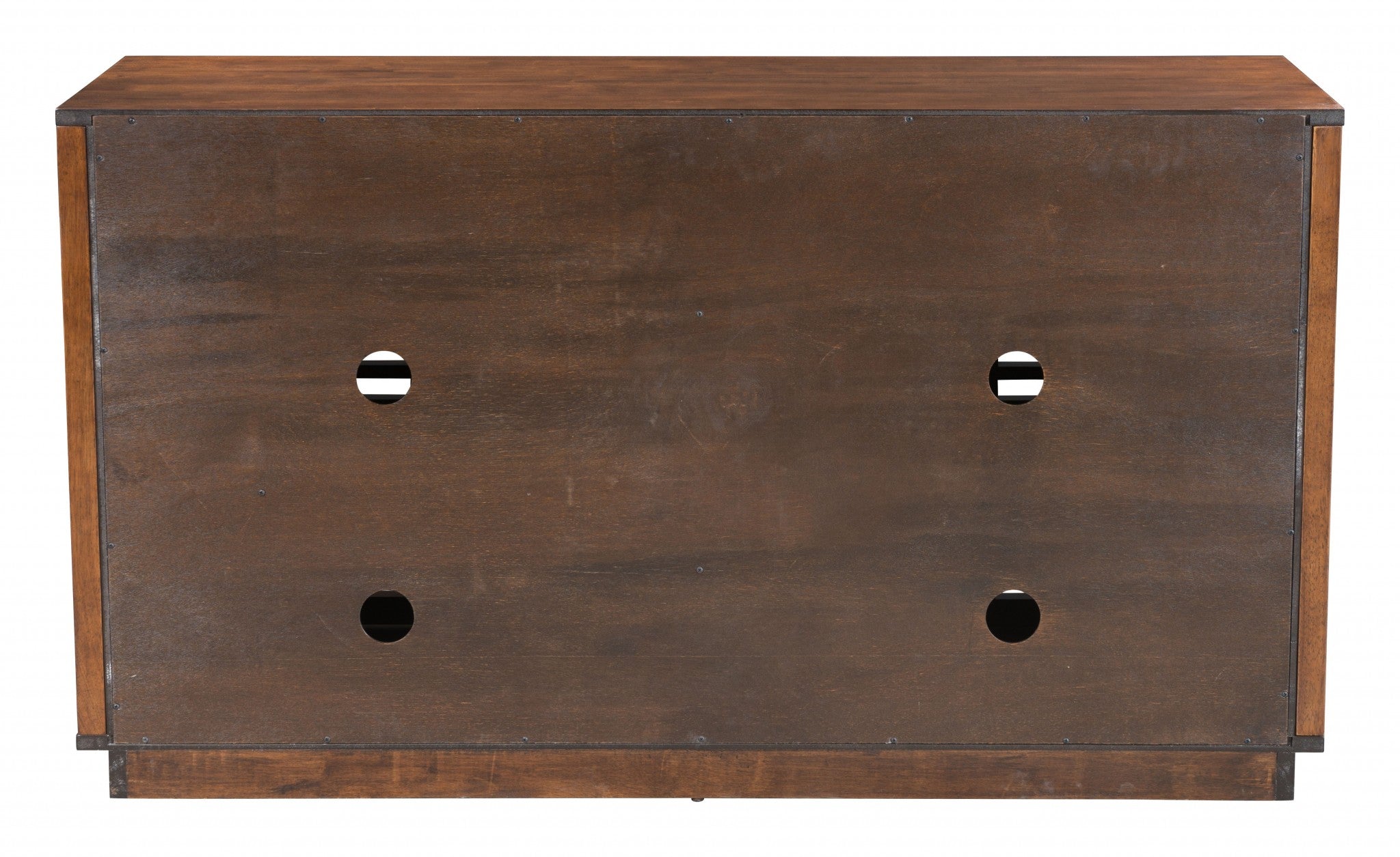 54" Walnut Modern Retro Grooves TV Media Center