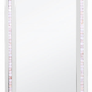 Silver Tiled Border Wall Mirror