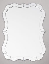 Scalloped Frameless Wall Mirror