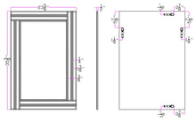 Silver Beaded Frame Mirror