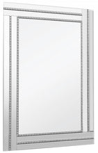 Silver Beaded Frame Mirror