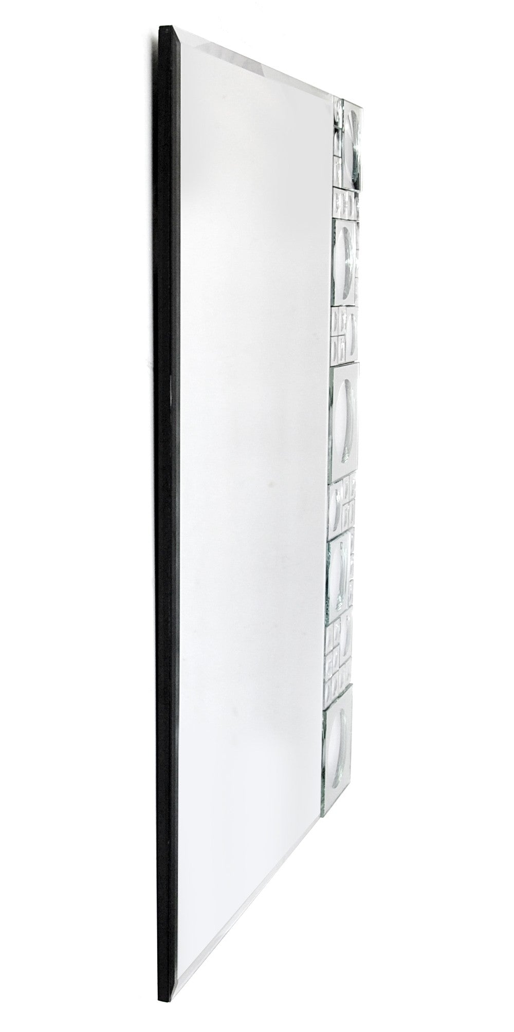 Bubbly Silver Mirror