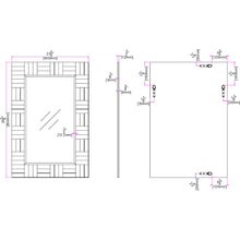 Grey Rectangular Mirror