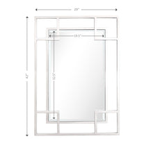 X Shaped Rectangular Mirror