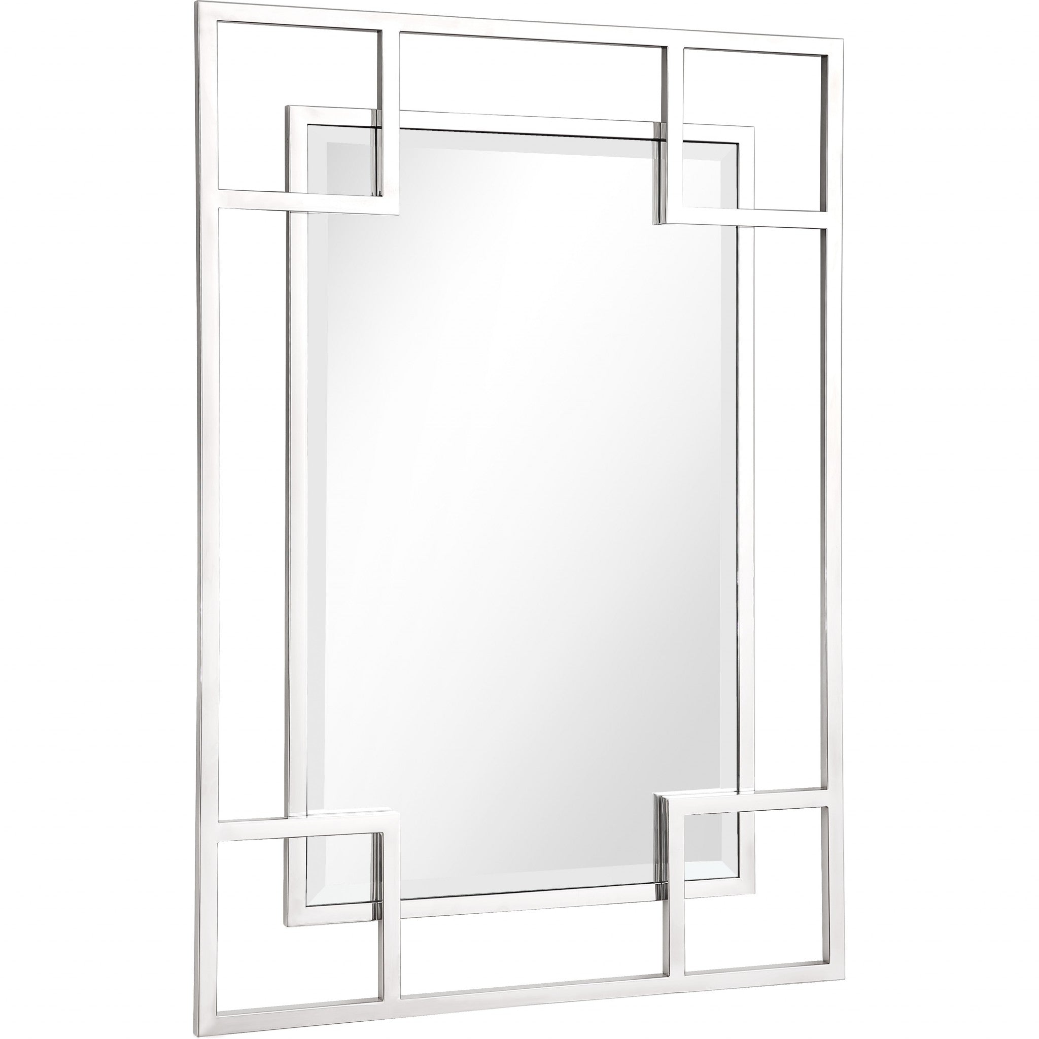 X Shaped Rectangular Mirror